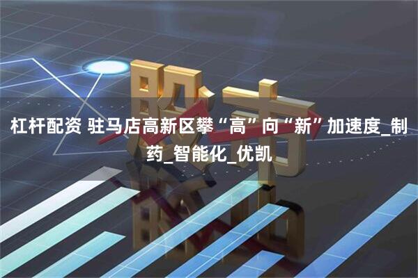 杠杆配资 驻马店高新区攀“高”向“新”加速度_制药_智能化_优凯